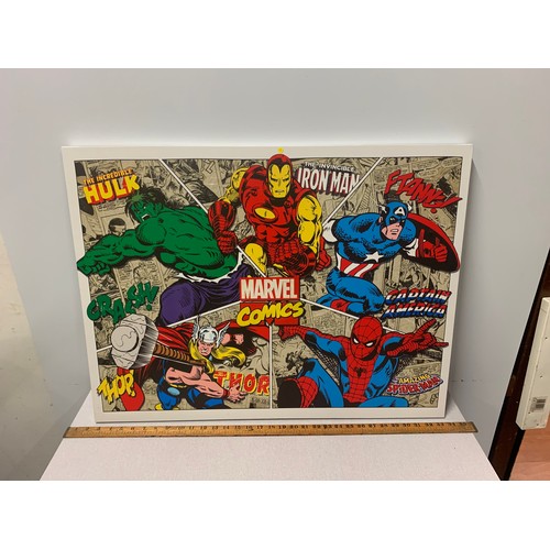 99 - Large Marvel Comics canvas.