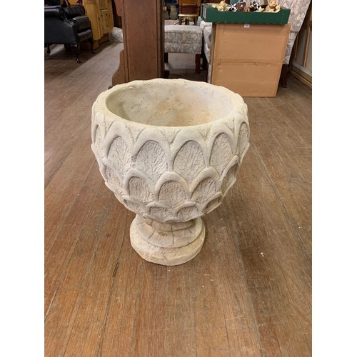 103 - Large stone garden planter.