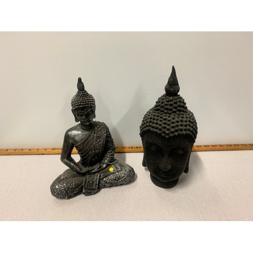 142 - 2 x Buddha ornaments.