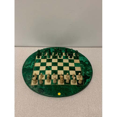 163 - Handmade Arts and crafts chess set.