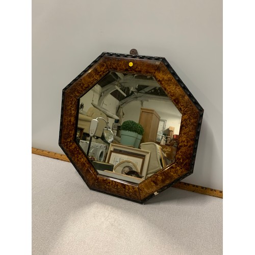 173 - Vintage Octagon shaped mirror.