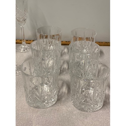 233 - Selection of edinburgh crystal ware to include decanter, wine glasses, whisky glasses, brandy glasse... 