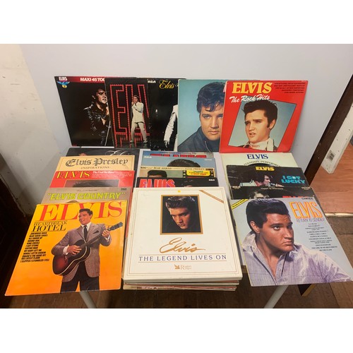 236 - large Selection of Elvis records.