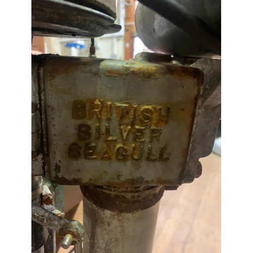 85 - British silver seagull outboard engine.