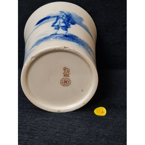 26 - Antique Royal Doulton Burslem Blue Children Series beaker.