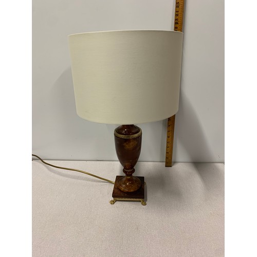 13 - Vintage Italian alabaster table lamp.
Approx 53cm inc shade