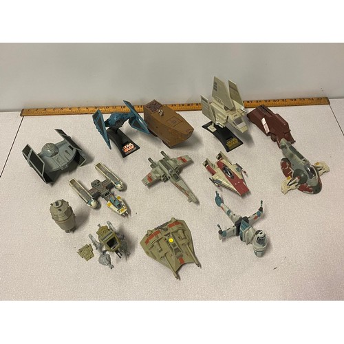 21 - Selection of Star Wars battle ships etc.