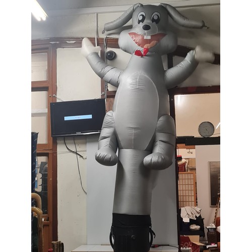 26 - Large inflatable rabbit and fan.