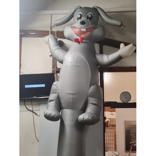 26 - Large inflatable rabbit and fan.