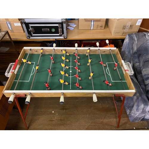 196 - Original prop item from Trainspotting 2 - 1970's folding table football game with hand operated plas... 