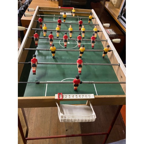 196 - Original prop item from Trainspotting 2 - 1970's folding table football game with hand operated plas... 