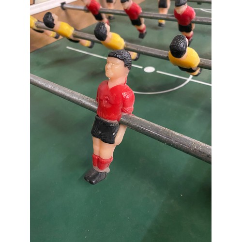 196 - Original prop item from Trainspotting 2 - 1970's folding table football game with hand operated plas... 