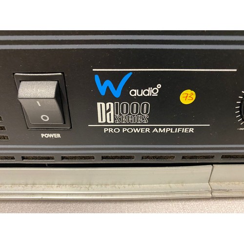 23 - W Audio DA 1000 Series Pro Power Amp