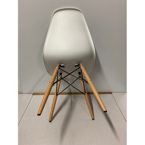 305 - Set of six matching retro look dining chairs.