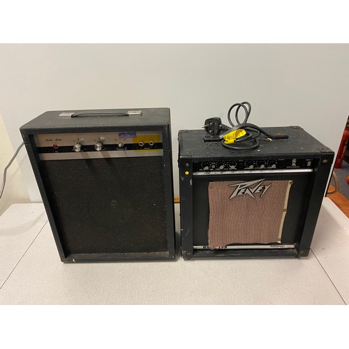 274 - Solid State amp and Peavey amp.