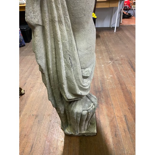 278 - Large sandstone statue of Goddess figure. Damage to base - see pics.
130cm Tall