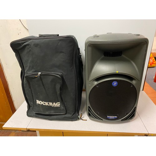 291 - Mackie SRM450 speaker with Rockbag cover.