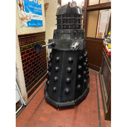 347 - Dr Who Dalek circa 1990's Made of wood, has removable head revealing a seating area for the operator... 