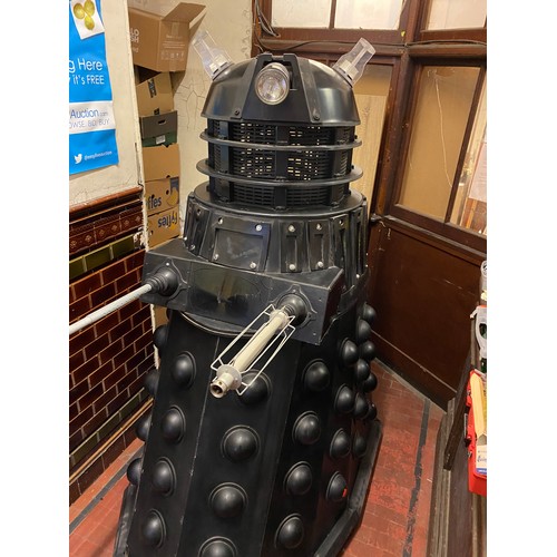 347 - Dr Who Dalek circa 1990's Made of wood, has removable head revealing a seating area for the operator... 