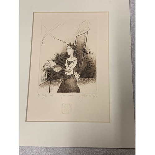 531 - Original mounted sketches and water colours by Alexander P Heydeck.