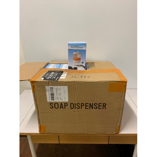 542 - 6 cases of new boxed Automatic soap dispensers.
quantity 180