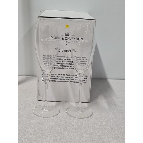 43 - Set of 4 Moet Chandon Champagne flutes