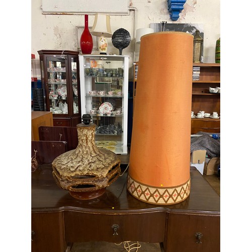 46 - Vintage West German lava lamp with original orange shade.