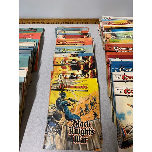 75 - Approx. 100 Commando comics.