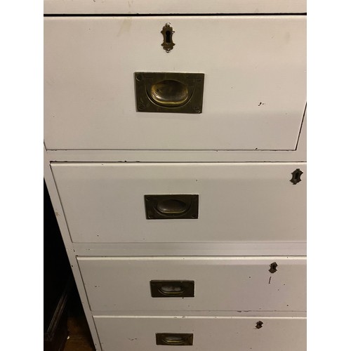 177 - Large Campaign 2 over 4 chest with brass hardware.
91cm l x 49cm d x 92cm h