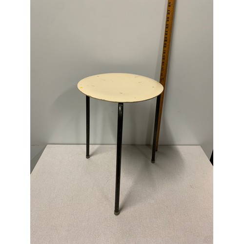 276 - Mid Century Danish Arne Jacobsen for Fritz Hansen dot stool. (Seat has been painted)