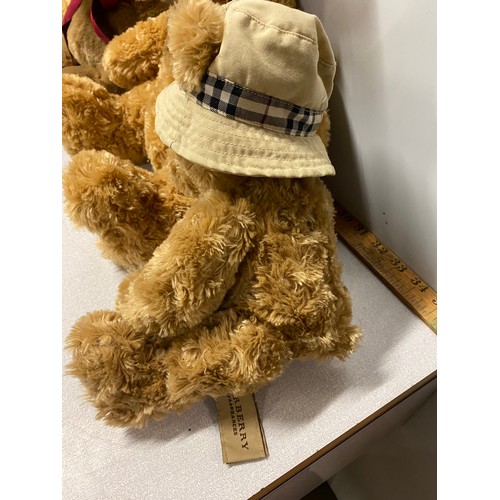 440 - 4 vintage fraser teddies to include Burberry