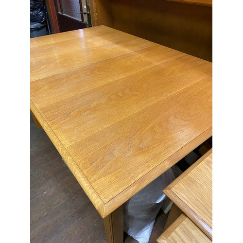 495 - Solid oak dining table.