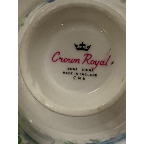 502 - 33 Piece Crown Royal tea set.