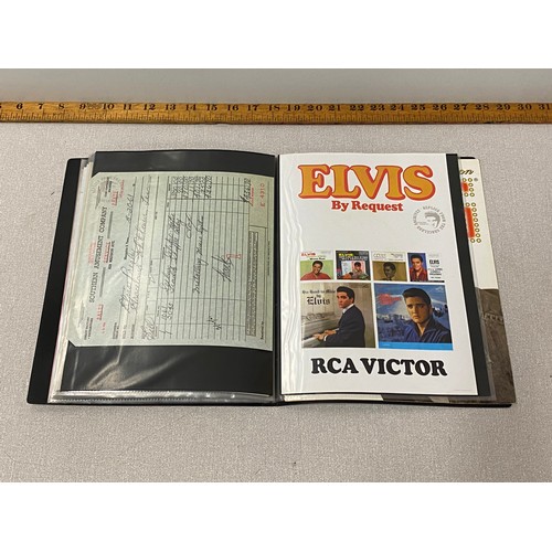 302 - Elvis memorabilia folder.