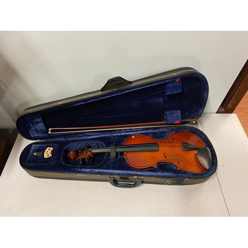 61 - The Stentor Student II Violin and bow in fitted case.