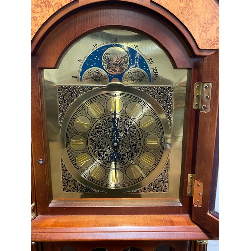 113 - Bentima grandfather clock. 182cm tall.