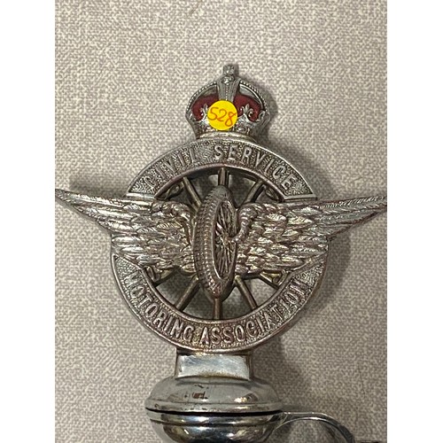 148 - Vintage Civil Service Motoring Association car badge.