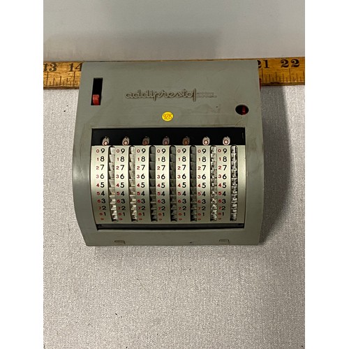 159 - Vintage Addipresto adding machine.
14cm x 14cm