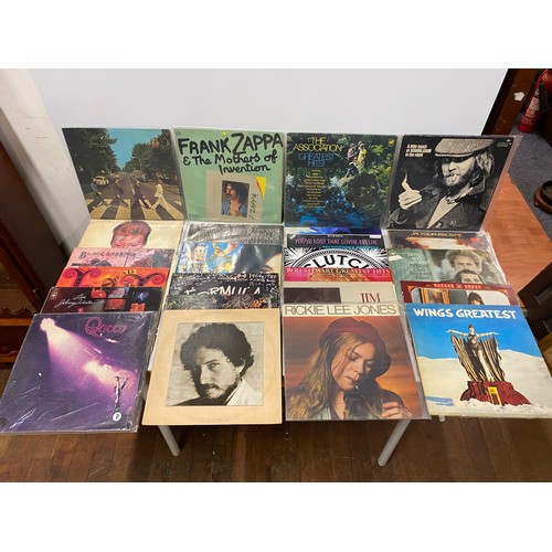 160 - Collection of vintage records to include The Beatles, David Bowie, Frank Zappa, Queen etc.