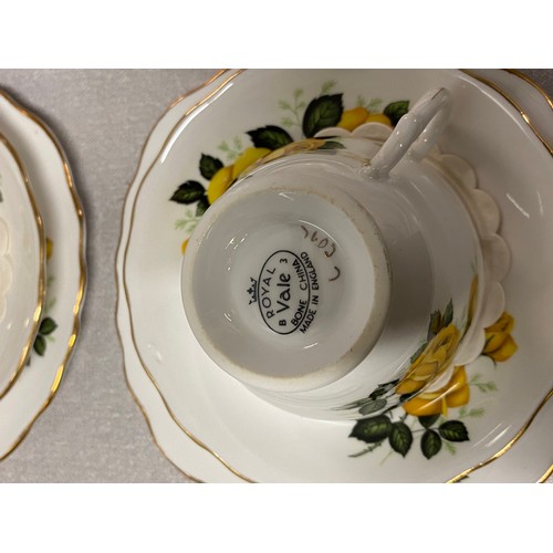 164 - 38 piece Royal Vale tea set.