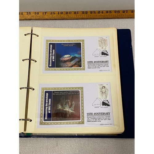 273 - Album of Titanic 1st Day Covers.