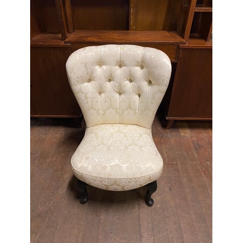 284 - Vintage upholstered nursing chair.