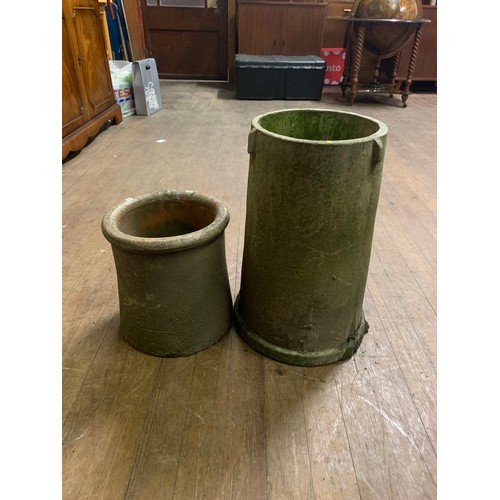 295 - Pair of vintage chimney pots.