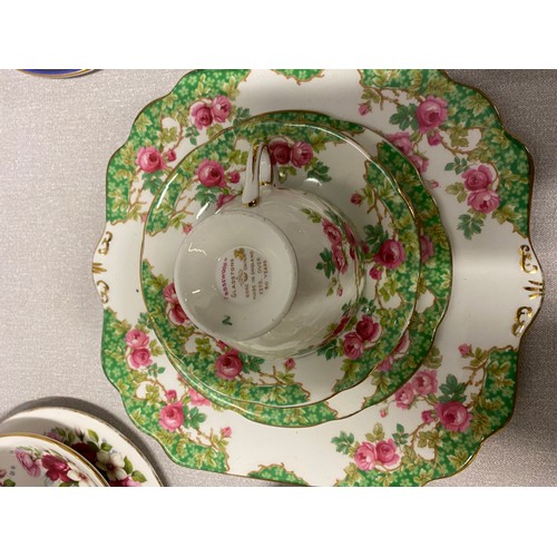 432 - 3 x vintage part tea sets - Paragon Sandringham, Gladstone and Queen Anne.