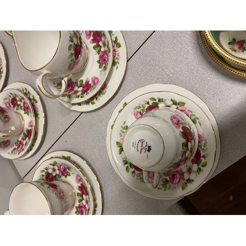 432 - 3 x vintage part tea sets - Paragon Sandringham, Gladstone and Queen Anne.