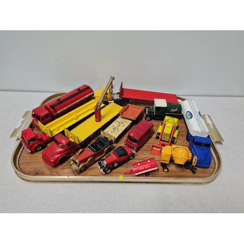 20 - Collection of play worn Lorries and cars etc.