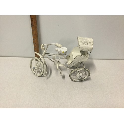 21 - Metal Tuk-tuk ornament.
approx 34cm x 24cm