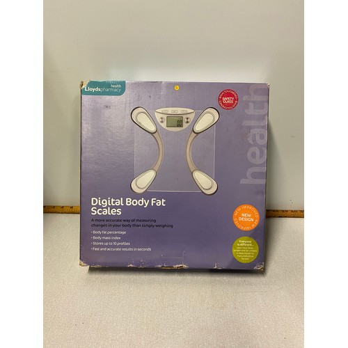 72 - New boxed Digital body fat scales.