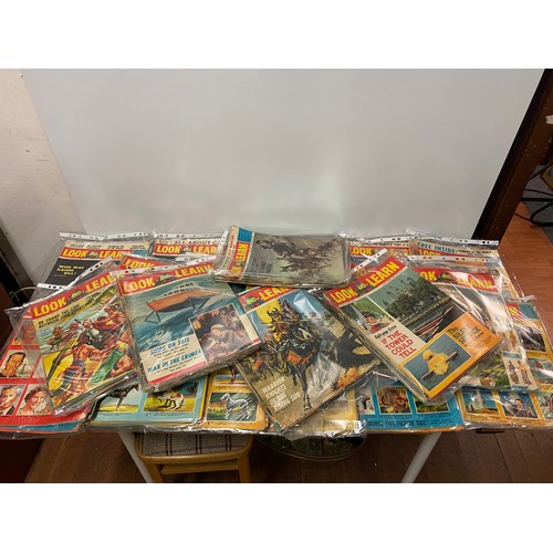 78 - Large collection of  1960's Look and Learn comics.