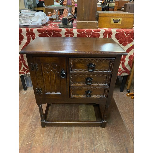 65 - Olde Court/Old Charm solid wood cabinet/pedestal chest.
58cm l x 58cm h x 33cm d